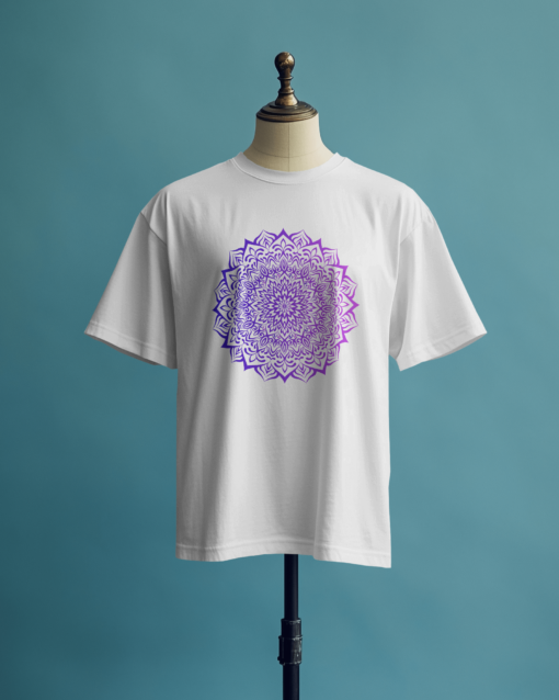 abstract mandala white