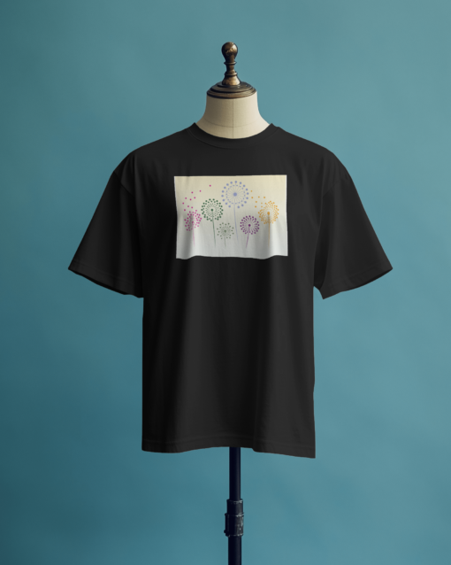 Vibrant 6 Dandelions T-Shirt - Image 2